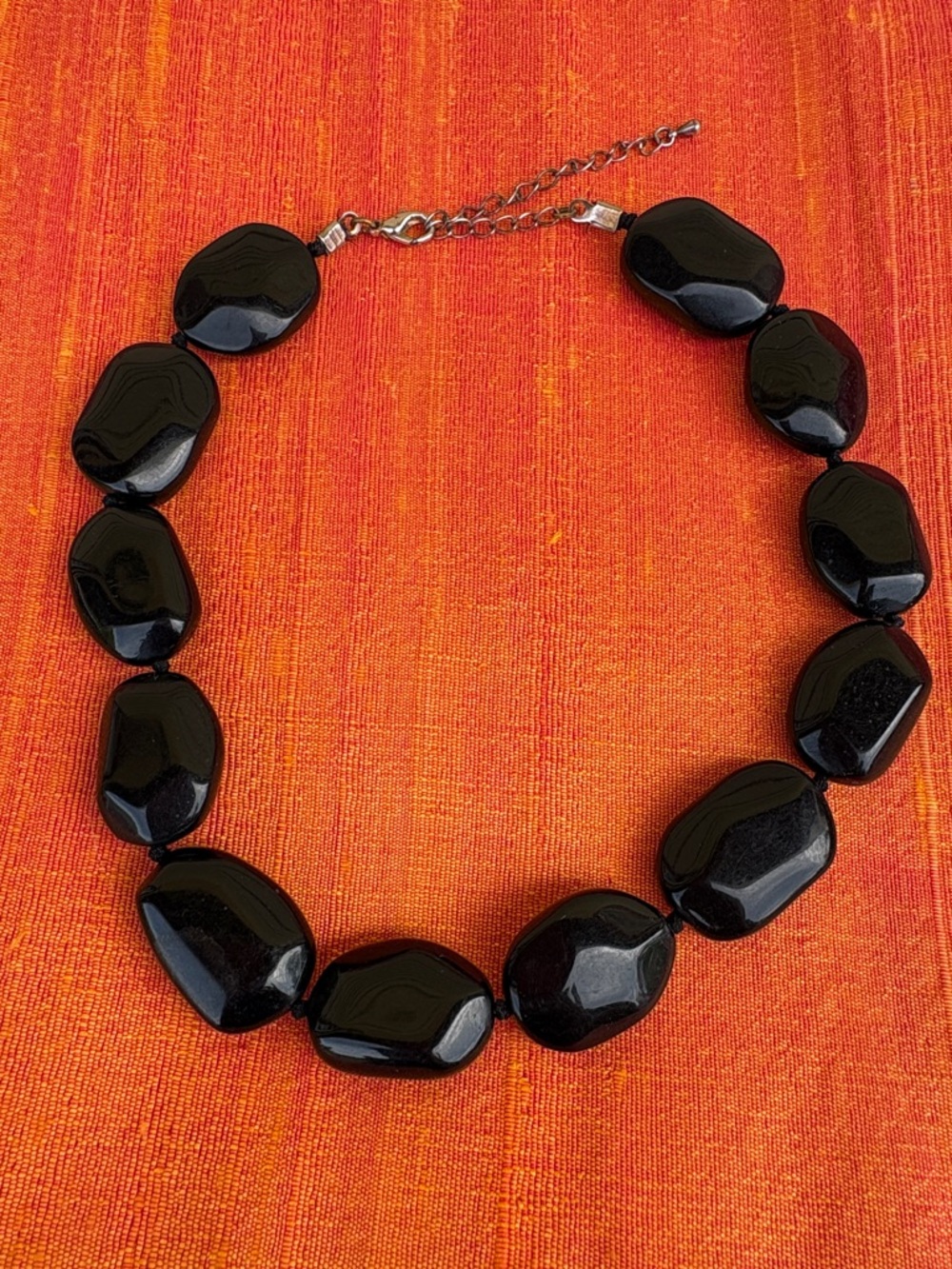 Black Beaded Choker Necklace - Women's Jewelry